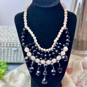 Gorgeous Aura Borealis Coated Faceted Bead Necklace